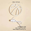 Basketball LED Neon Sign – USB Powered Wall Decor Light for Bedroom or Game Room