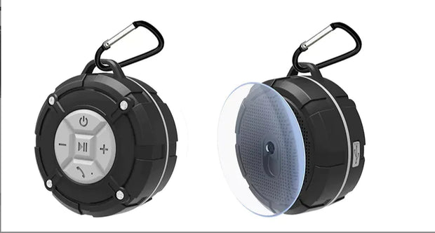 7-Level Waterproof Bluetooth Speaker – Portable Wireless Speaker with Suction Cup & LED Lighting