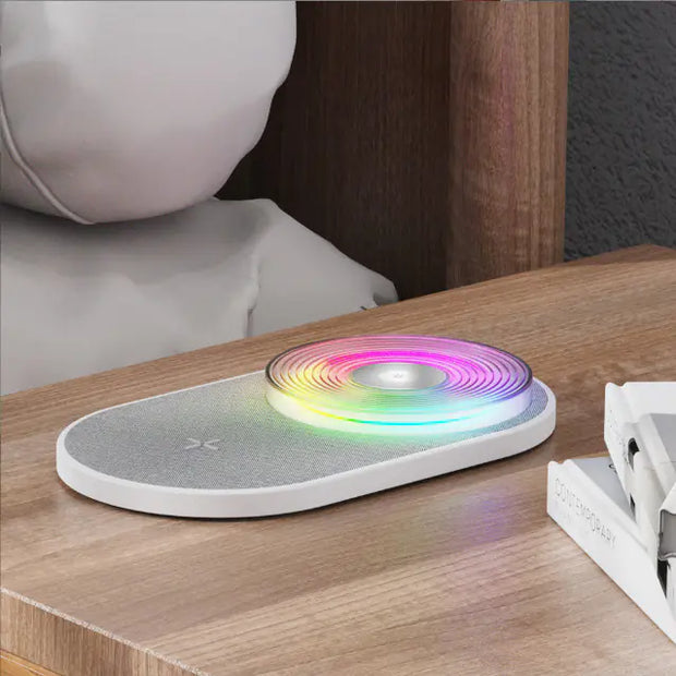 15W Wireless Charging Night Light – Smart LED Lamp for Home