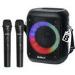 Risebass Portable Karaoke Machine – 2 Wireless Mics, Bluetooth, Rechargeable