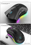 BM600 Wireless RGB Gaming Mouse – Rechargeable, 7-Button, RGB Lighting