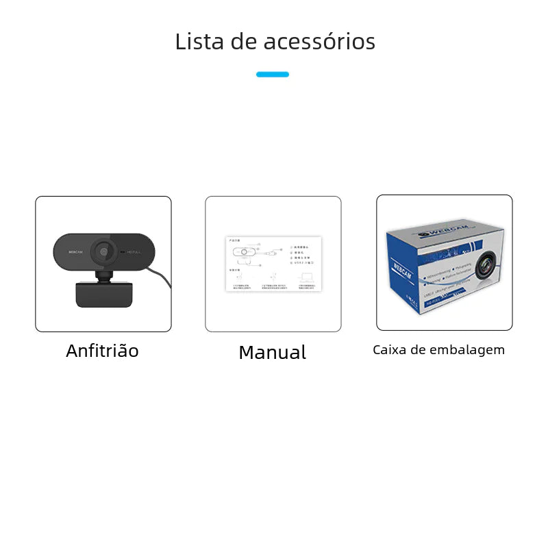 2K HD USB Webcam – High-Definition Video for Online Meetings & Streaming