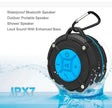 7-Level Waterproof Bluetooth Speaker – Portable Wireless Speaker with Suction Cup & LED Lighting