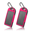 5000mAh Solar Power Bank – 2-Pack, Portable Phone Charger, Dual USB