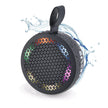 RISEBASS Water Resistant Bluetooth Shower Speaker – Portable Handsfree Speakerphone with LED Light, True Wireless Stereo