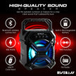 Portable Wireless Bluetooth Speaker – TWS, Rechargeable, LES Flashing Lights