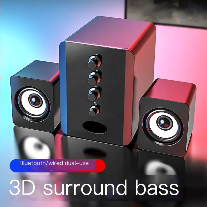 Sada D-202 Bluetooth 2.1 Computer Speakers System with Subwoofer & LED Lights