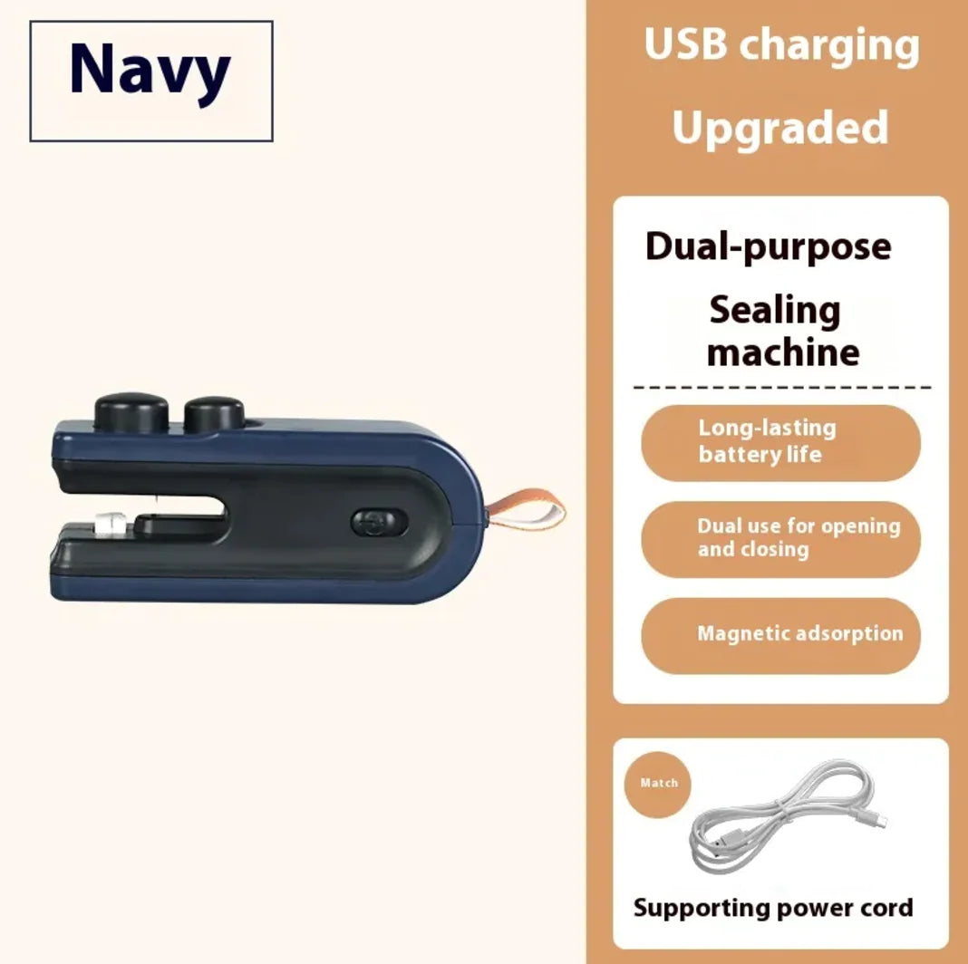 Mini Heat Sealer – Portable Snack Bag Resealer for Airtight Food Storage