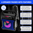 Risebass Portable Karaoke Machine – Home Karaoke System with Microphone & Party Lights, Rechargeable USB Speaker
