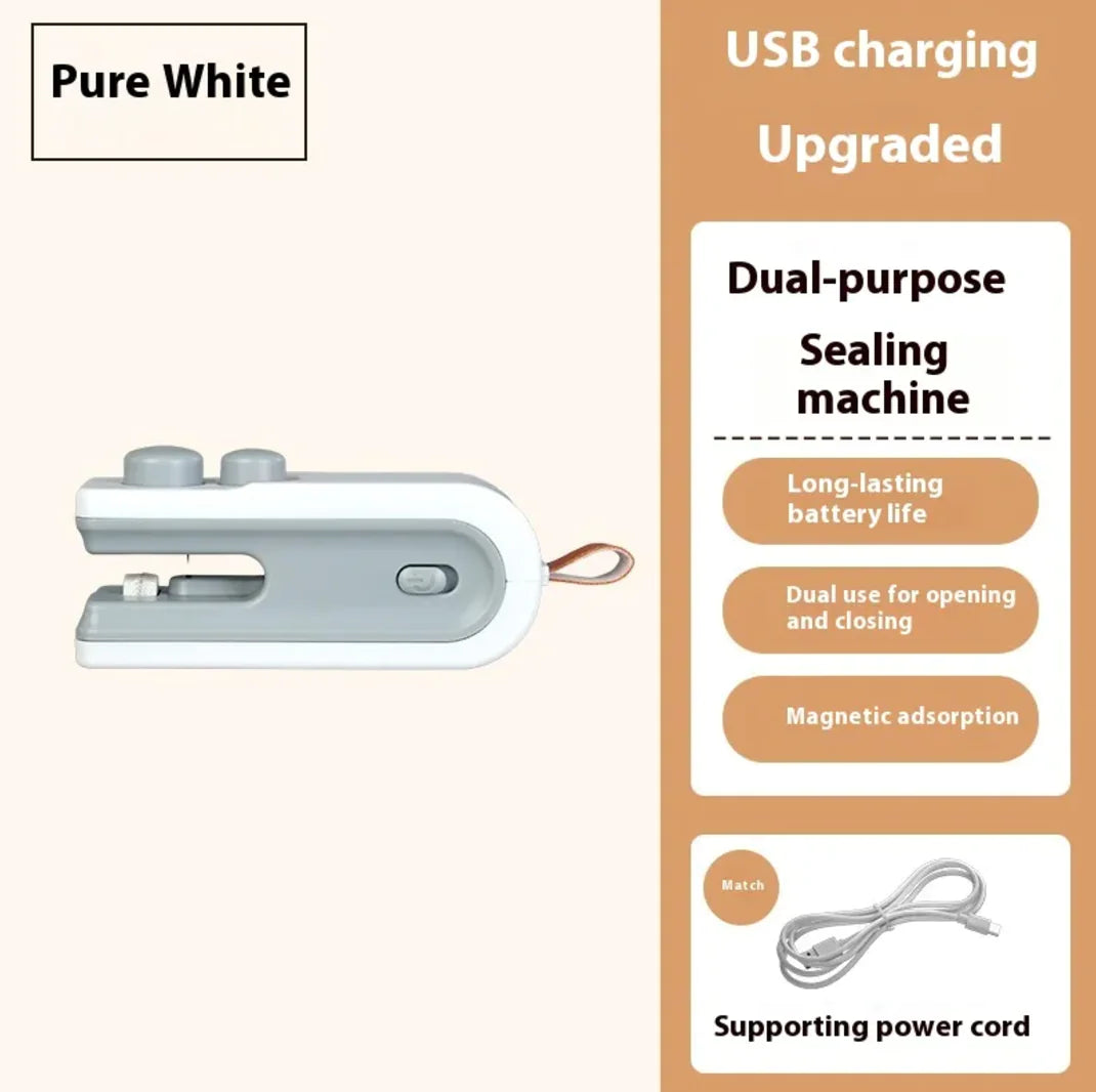 Mini Heat Sealer – Portable Snack Bag Resealer for Airtight Food Storage