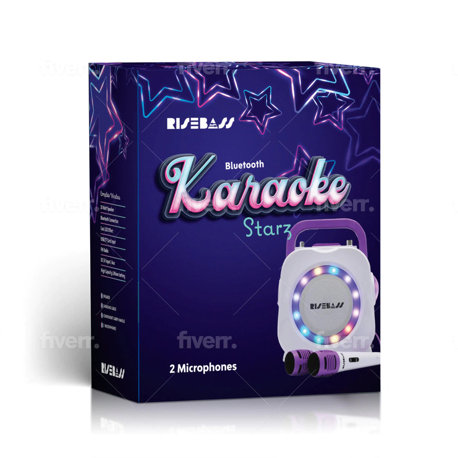 Karaoke Machine for Kids – Portable Bluetooth Speaker with 2 Microphones, Birthday Gift