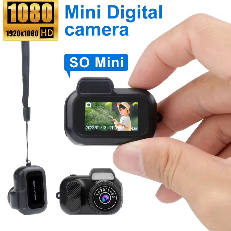 Compact 1080p HD Mini Camera – Pocket-Sized, Portable, Perfect Gift for Travel, Home & Outdoor Use