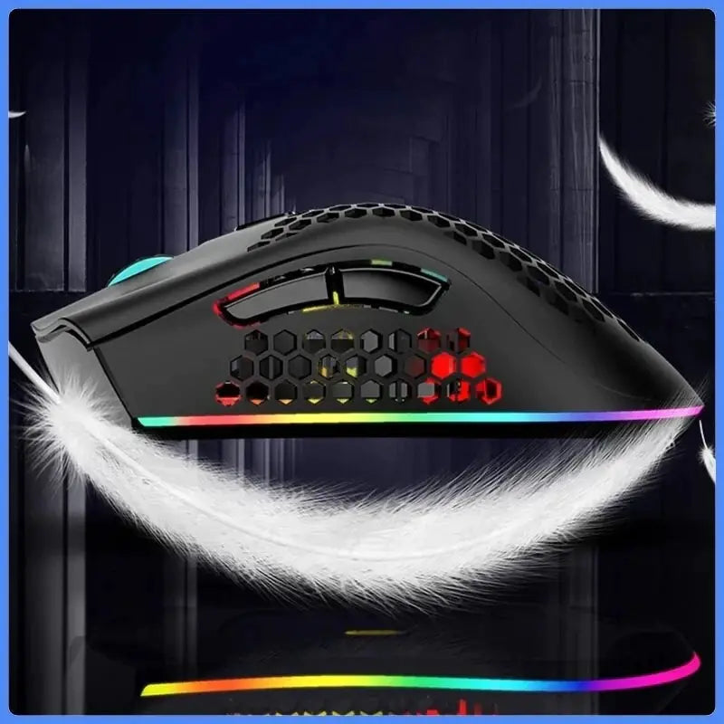 BM600 Wireless RGB Gaming Mouse – Rechargeable, 7-Button, RGB Lighting