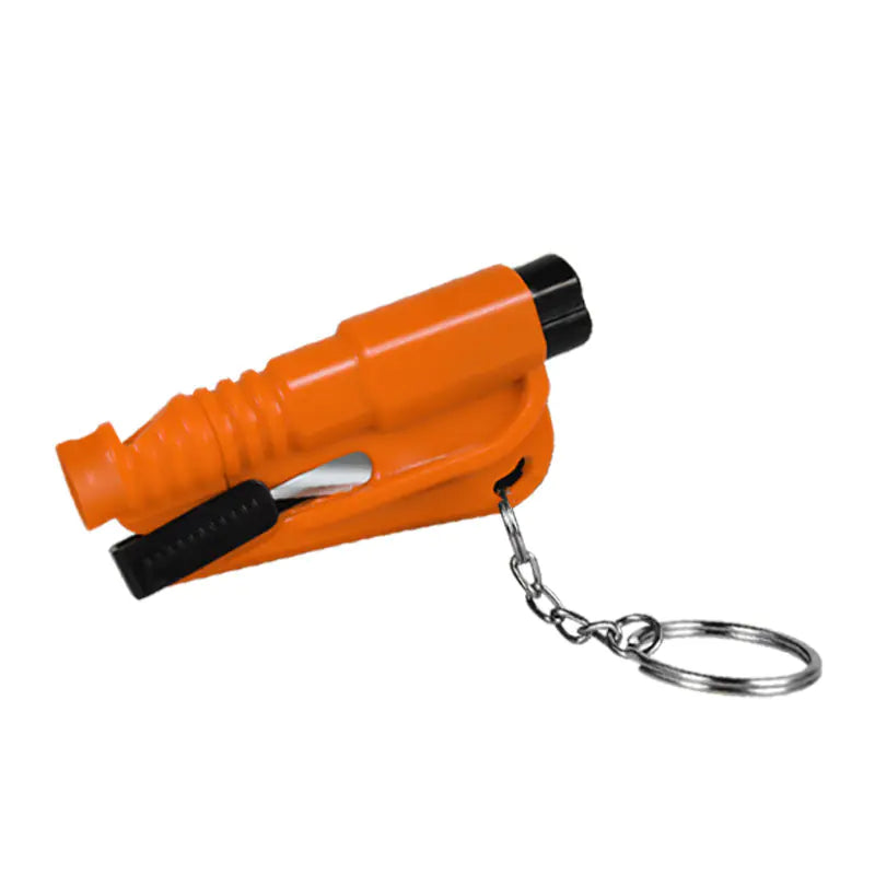 Car Mini Safety Hammer Keychain – Emergency Window Breaker & Seatbelt Cutter Tool