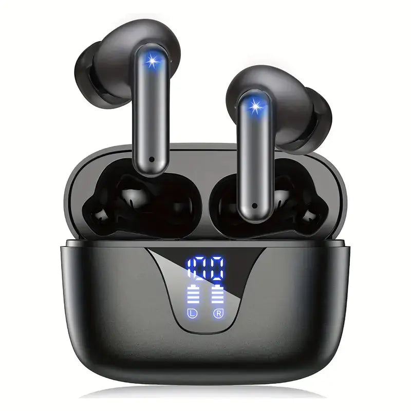 True Wireless Earbuds – 60H Playback, LED Display, Bluetooth 5.0 Stereo Headphones