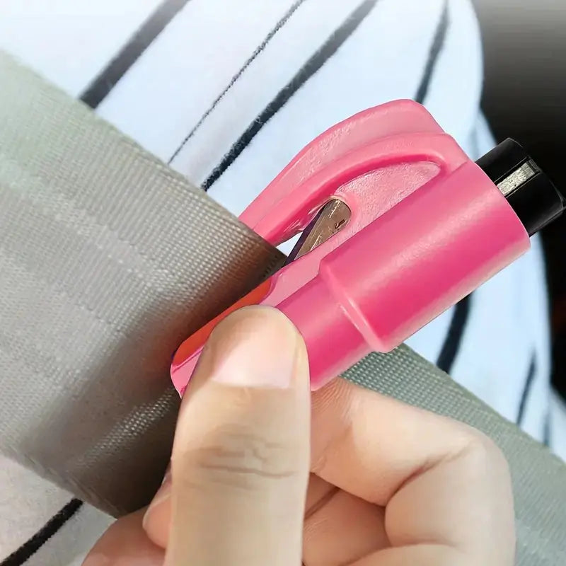 Car Mini Safety Hammer Keychain – Emergency Window Breaker & Seatbelt Cutter Tool