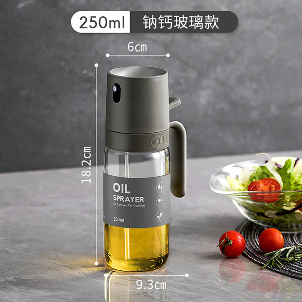 Glass Oil Spray Bottle for Cooking – Refillable Kitchen Mister for Olive Oil & Vinegar