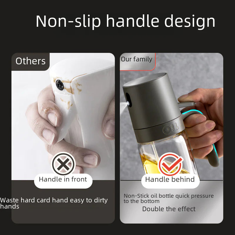 Glass Oil Spray Bottle for Cooking – Refillable Kitchen Mister for Olive Oil & Vinegar