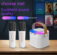 Portable Bluetooth Karaoke Speaker with Mic & RGB Lights