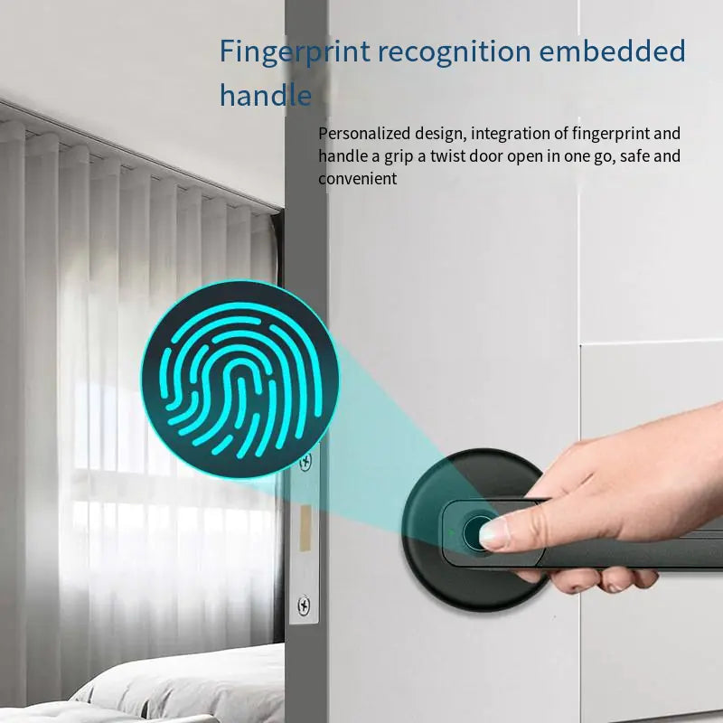 Smart Fingerprint Door Lock – Keyless Entry Lock for Bedroom, Office & Home Security