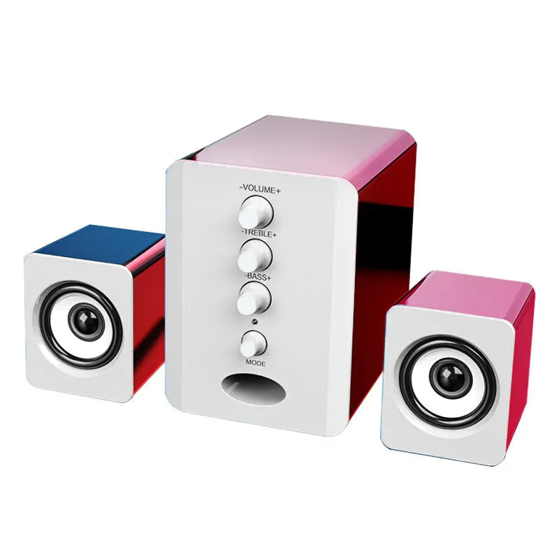 Sada D-202 Bluetooth 2.1 Computer Speakers System with Subwoofer & LED Lights