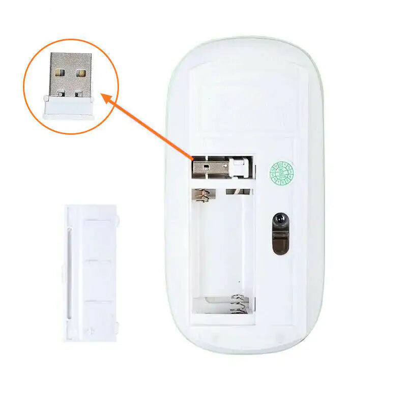 2.4GHz Wireless Mouse – Ergonomic USB Receiver Mouse for Laptop & PC